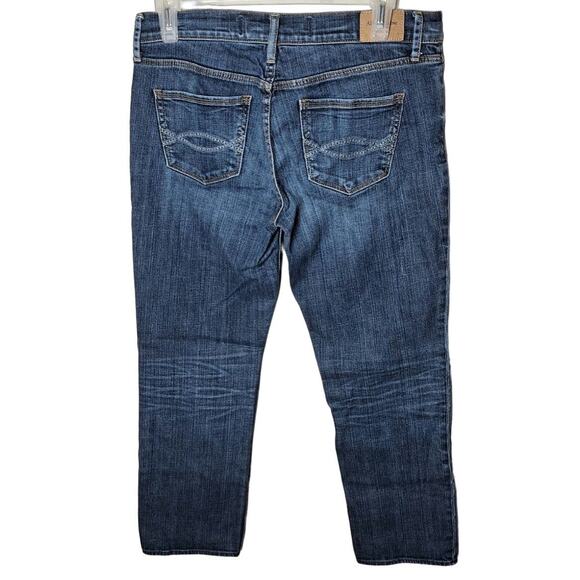 Abercrombie & Fitch Women 6 Medium Wash Straight Leg Stretch Denim Jeans - Picture 2 of 5
